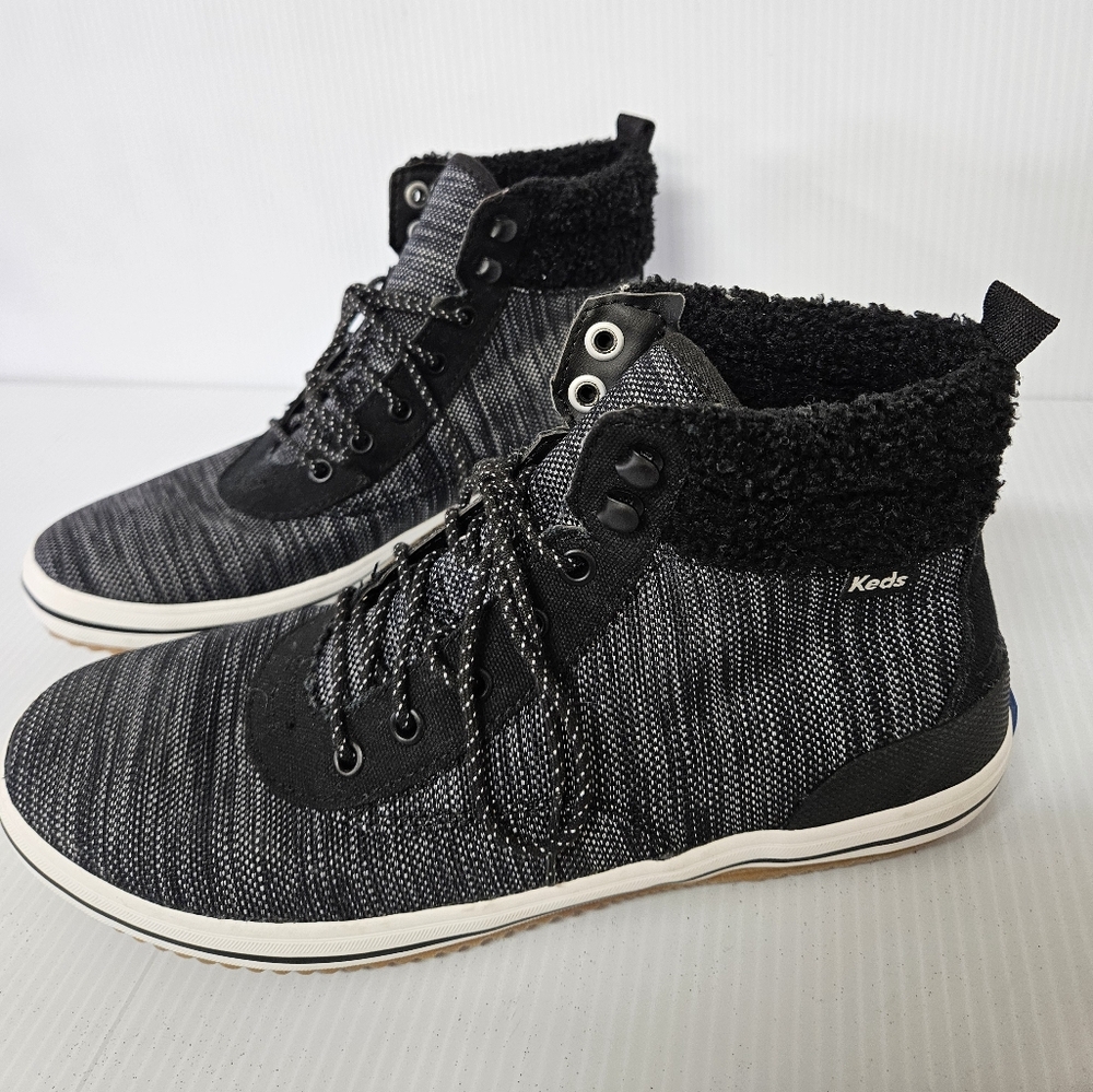 Keds Scout Nylon Lace Up Boots Black Size 8  SH0002